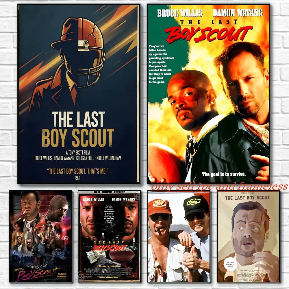 Action comedy Movie T-The Last Boy Scout Poster Room Wall Art Decor Waterproof Poster For Home Bar Bedroom Decoration Gift