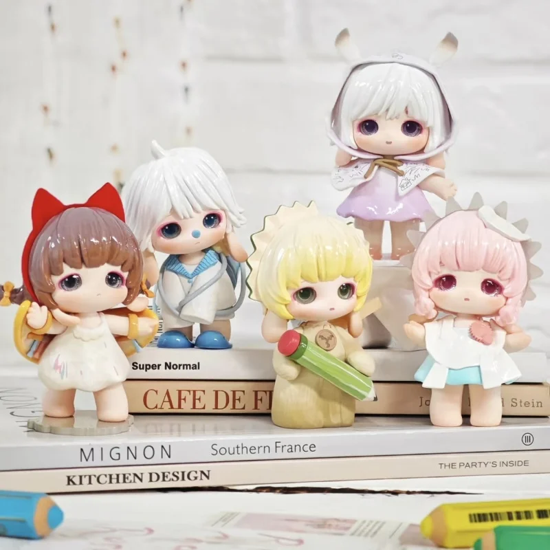 

Genuine Rabeea Stationery Dream Collection Blind Box 2 Generation Tide Action Figure Toy Doll Adornment Kawaii Girl Gift Toy