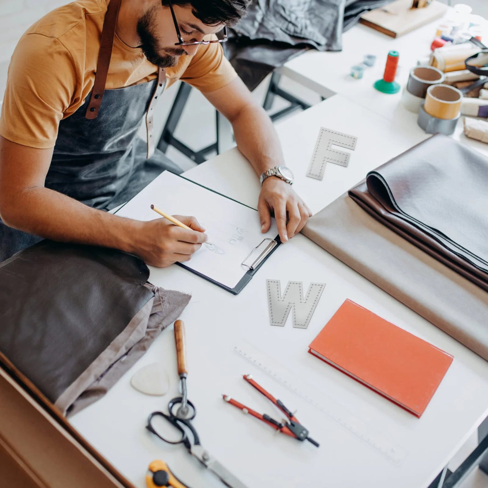 

1Set Stencils English Letters Templates Acrylic DIY Tools Practical Durable Craft Projects Gift Idea Templates