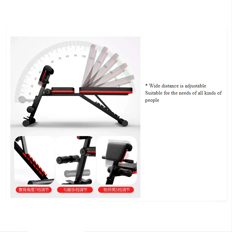 Adjustable Incline GYM Equipment Dumbbell Sit up Bench Weight Fitness Gym Benches,  Workout Dumbbell Stool Weight Lifting Chair