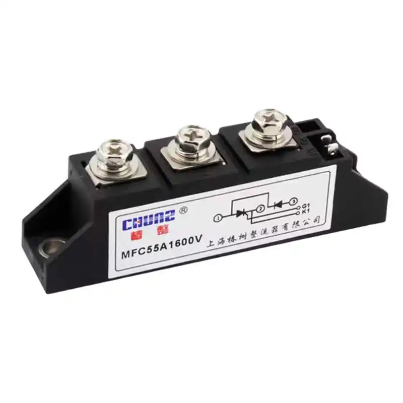 MFC المعدل شبه التحكم الثايرستور ديود المعدل جسر 55A وحدة الثايرستور المبردة بالماء