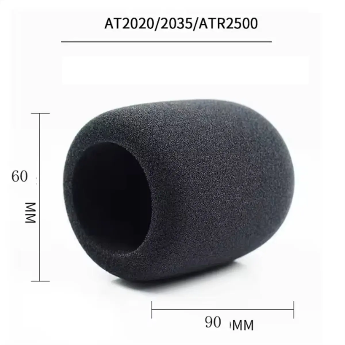 (A26M) Filtro de espuma para micrófono Audio-Technica AT2020 ATR2500 AT2035 como filtro antipop para micrófonos