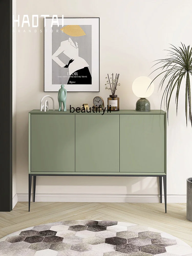 Italian Paint Sideboard Cabinet Hallway Modern Modern Minimalist Storage Kitchen Storage Holding