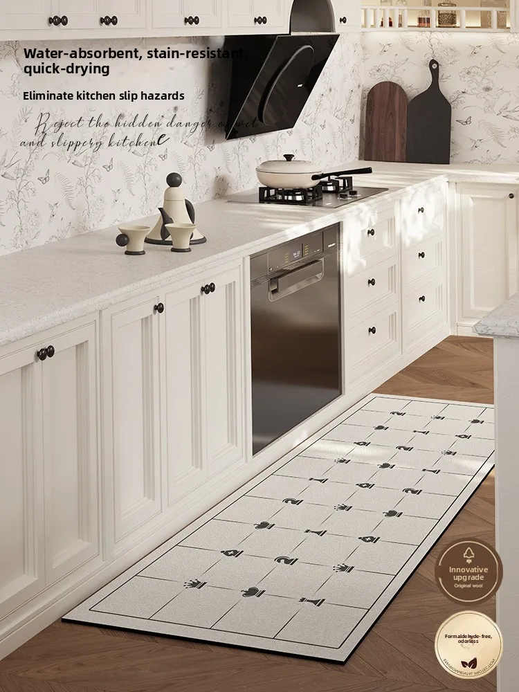 

Кухонный противоскользящий коврик, устойчивый к маслам, не требующий стирки, легко чистится, новинка 2026 года, настраиваемый ковер