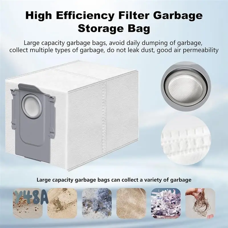 

22 шт. для Roborock Qrevo S, Qrevo Pro, Qrevo Maxv, детали робота-пылесоса, основная щетка, боковая щетка, фильтр Hepa, мешок для пыли-Y48A