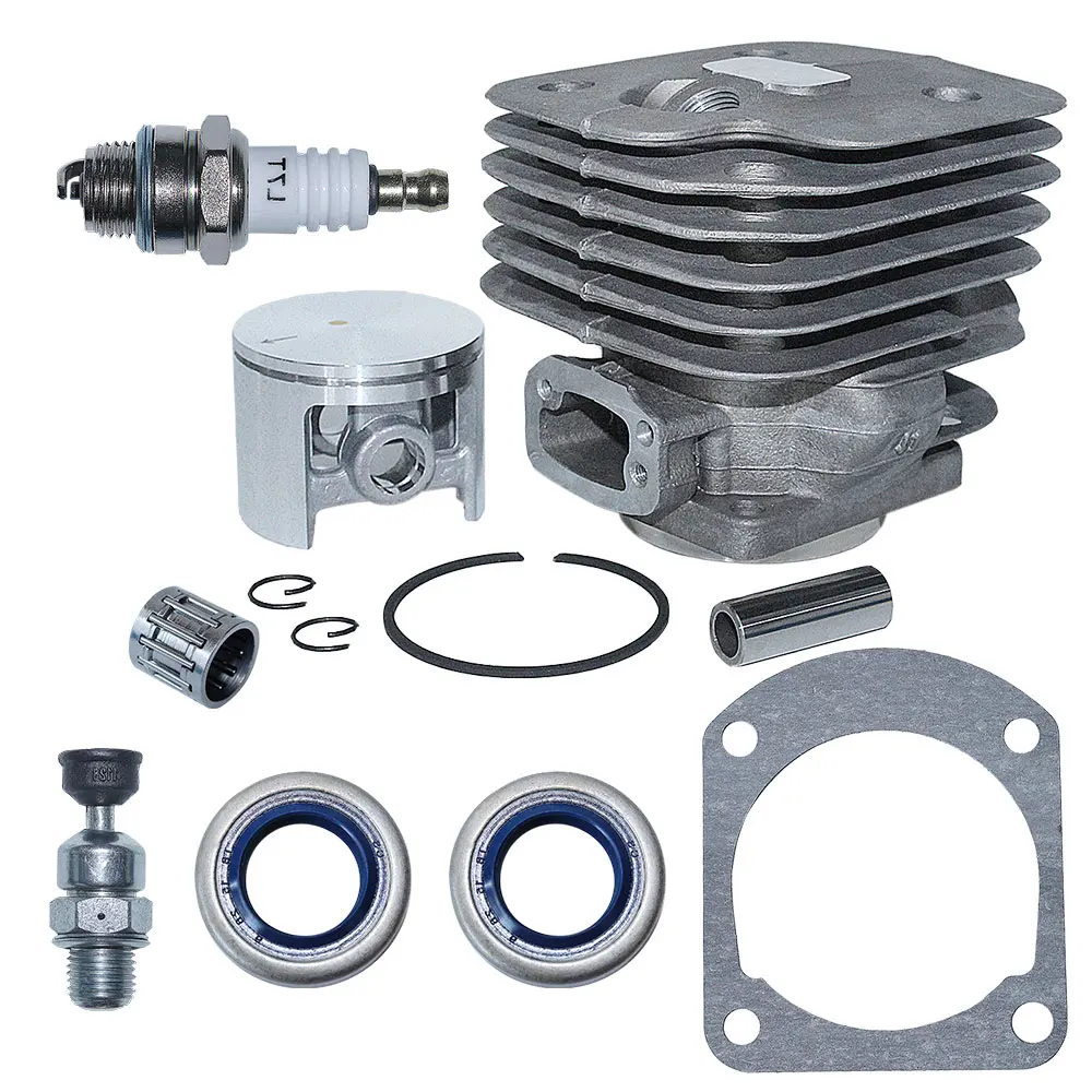 Imagem -06 - Furo Grande 52 mm Kit Junta do Pistão do Cilindro para Husqvarna 61 268 272 272xp Motosserra 503758172 503446501 w Rolamento de Agulha Selo Óleo