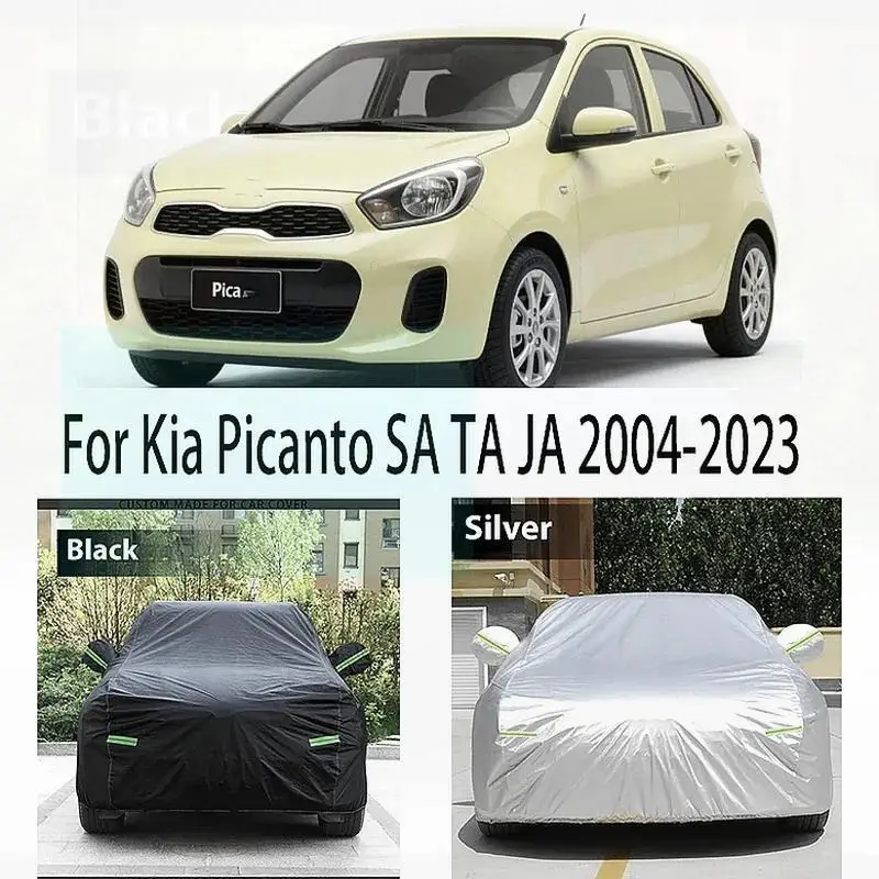 

Для Kia Picanto 2004 2023, полный автомобильный чехол, водонепроницаемый, пылезащитный, с защитой от ультрафиолета, устойчивый к снегу и дождю автомобильные чехлы