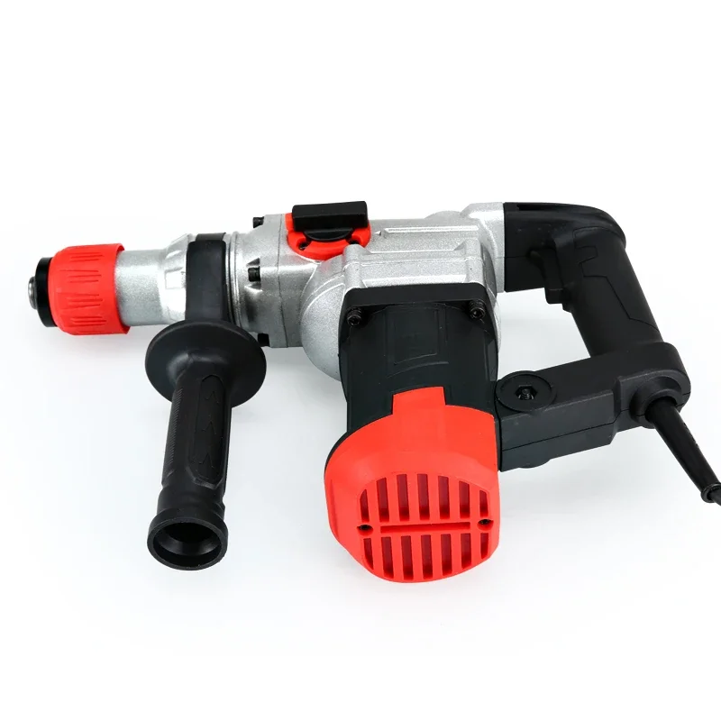 220V Electric Hammer Pick Drill Hammer Drill Home Three Purpose Industrial High Power Wall Demolition Impact Drill Drilling Tool