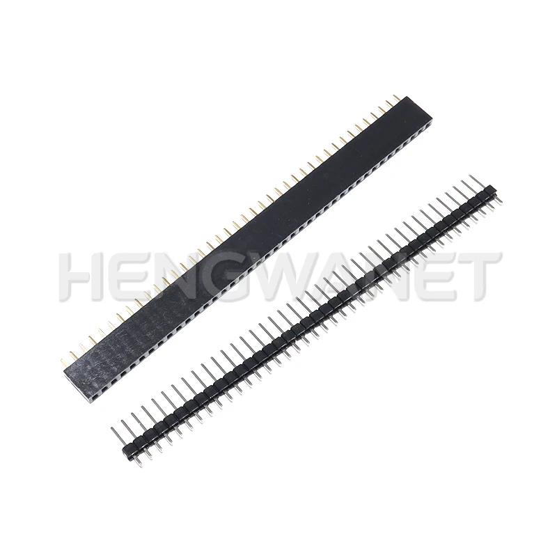20 Pcs 10 Pairs 40 Pin 1x40 Single Row Male And Female 2.54 Breakable Pin Header PCB JST Connector Strip For Arduino DIY Kit