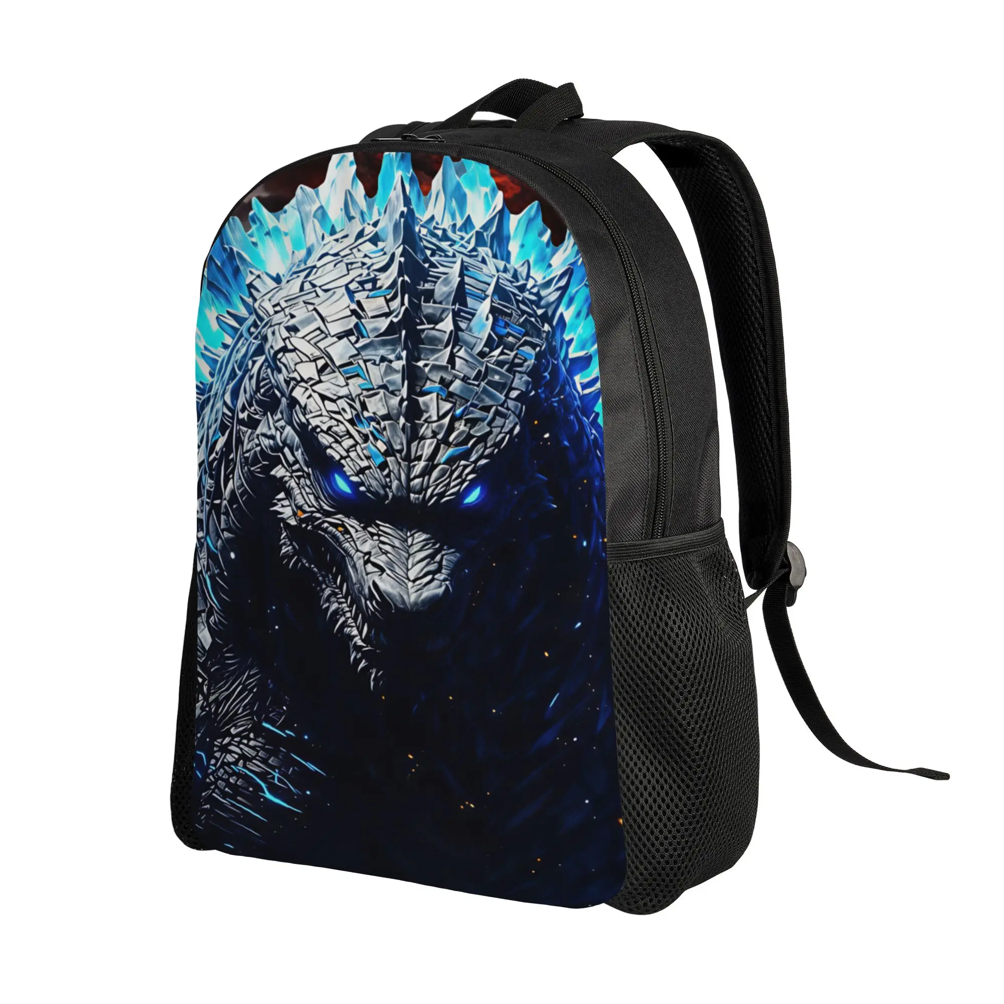 M-Monster King Backpack  Student Polyester Camping Backpacks Big Elegant High School Bags Rucksack