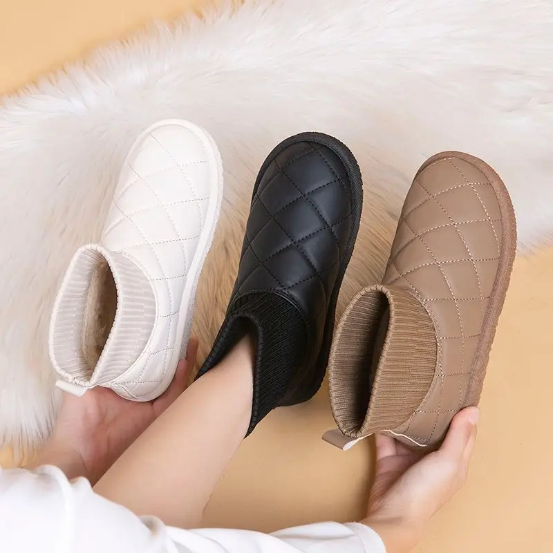 Winter New Cotton Shoes Fur One Comfortable Warm Snow Boots Winter Fleece Shoes Waterproof Casual Women's Boots