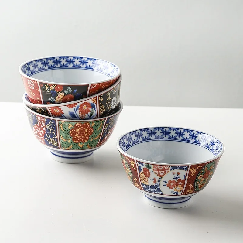 Japanese Style Tableware Ceramic Ramen Bowl Household Rice Bowl with Lid  Soup Bowl Soup Cup