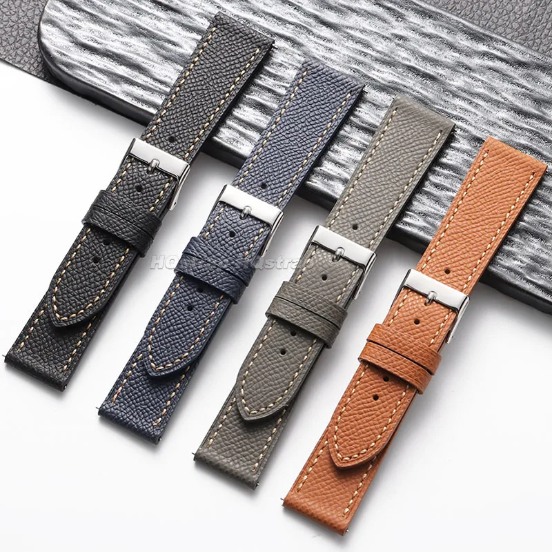18mm 19mm 20mm 22mm 빈티지 가죽 스트랩 세이코용 소가죽 시계 밴드 퀵 릴리스 유니버설 교체용 소프트 스포츠 팔찌