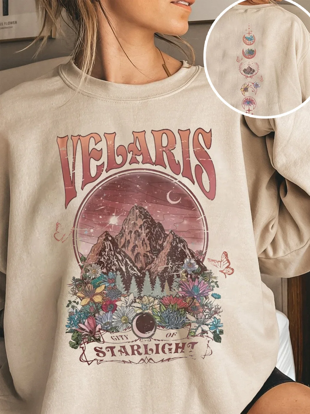 

ACOTAR Shirtwear The Night Court Velaris City of Starlight Women Casual Bookish SJM Merch Top Tee Cotton Long Sleeve Tee