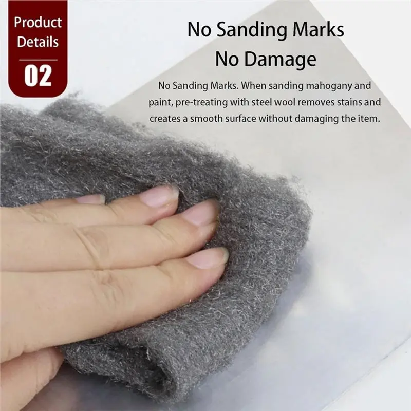 Reliable-10Pcs Stainless Steel Wool Length Flexibility-0