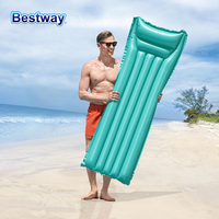 Bestway 44007 Green and Pink Inflatable Swimming Pool Float, Inflatable Cushion Swimming Pool Float, Adult Inflatable Swimming P