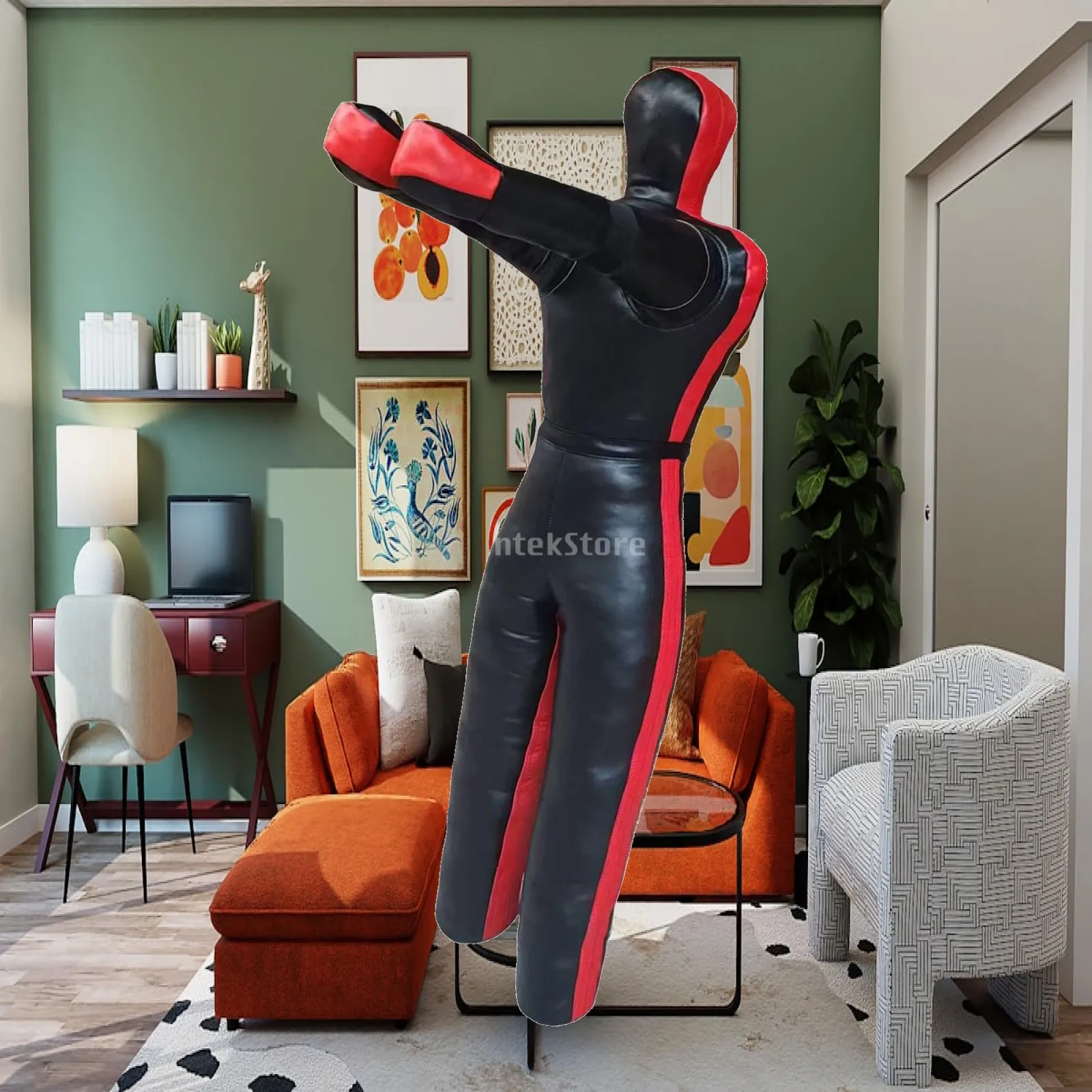 Grappling Dummy Übungspuppe Professioneller Praktischer Robuster Multifunktionaler UN-Gefüllter Trainingspartner für Judo Selbsttraining MMA
