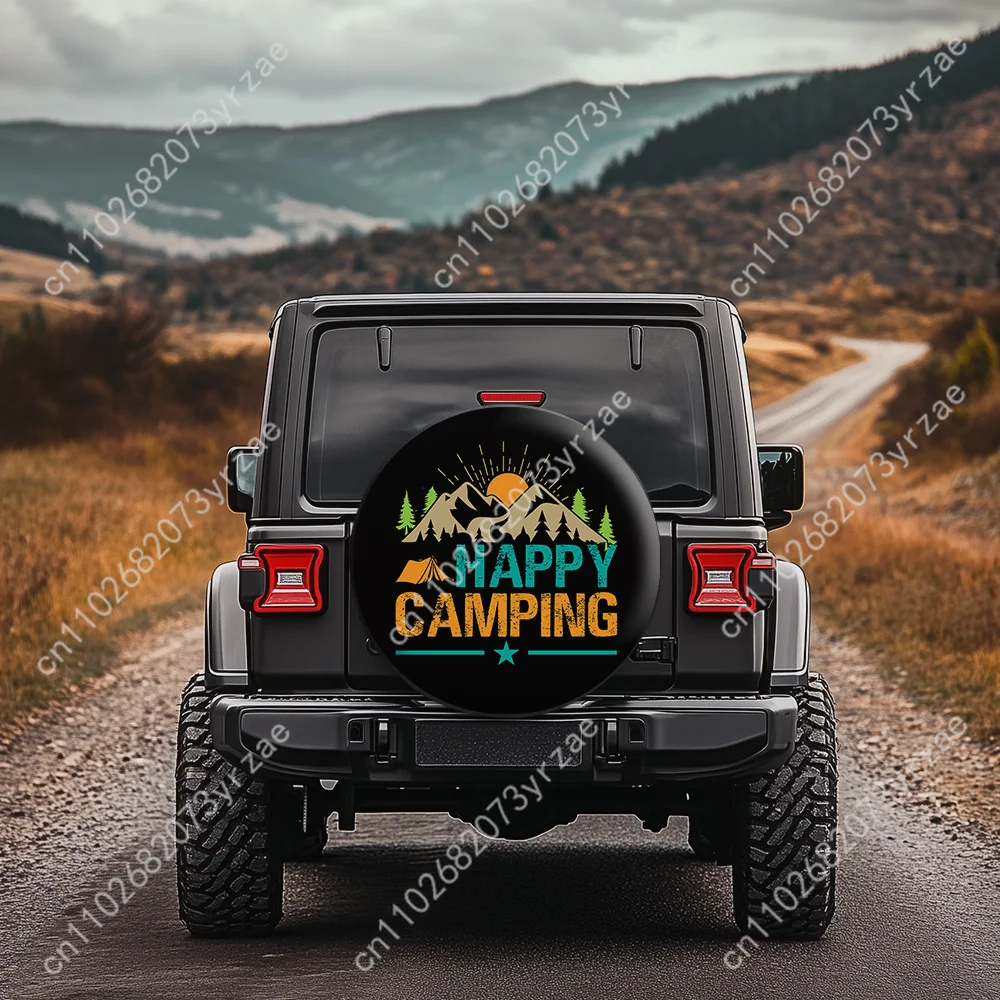 

Happy Camping Various Models Spare Car Tire Cover Sand Dust Prevention Protect Wind Rain Tire Cover Sturdy Durable Tire Covers