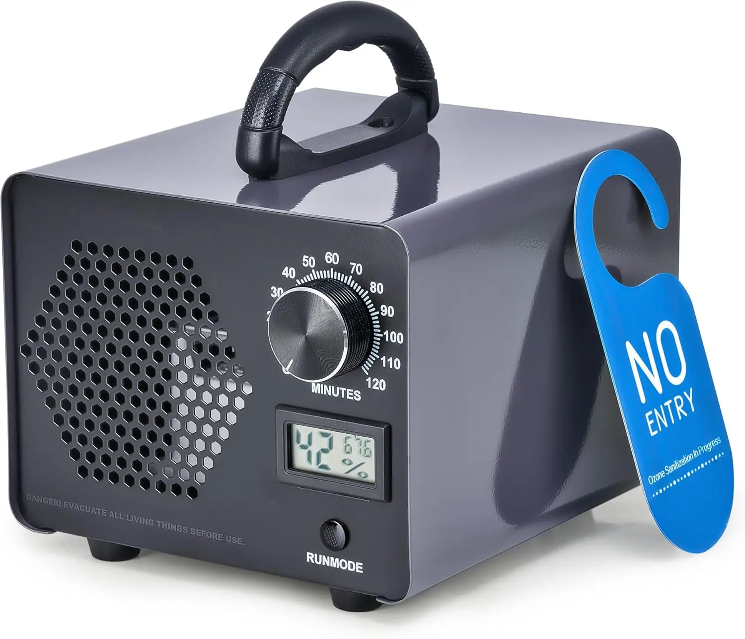 

Озоновый очиститель воздуха 60 000 мг/ч для домашнего и промышленного использования, дезодоратор для помещений, автомобилей, домашних животных, чехлов 3200 кв. футов, функция таймера