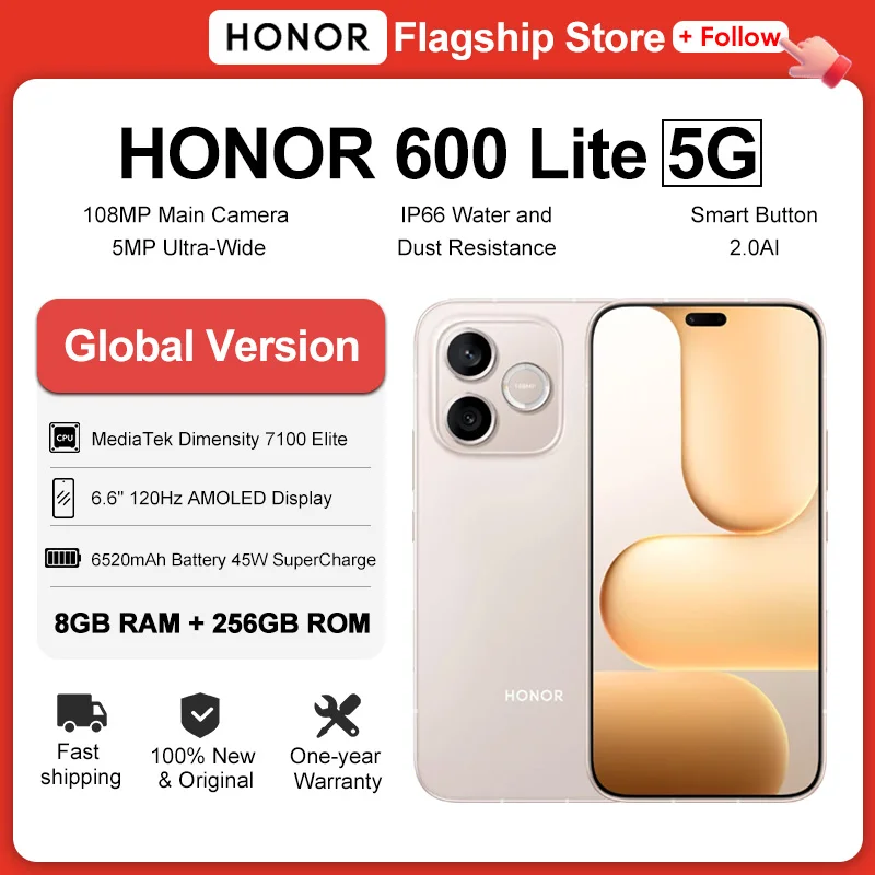 HONOR 600 Lite 5G Smartphone Global Version 6.6