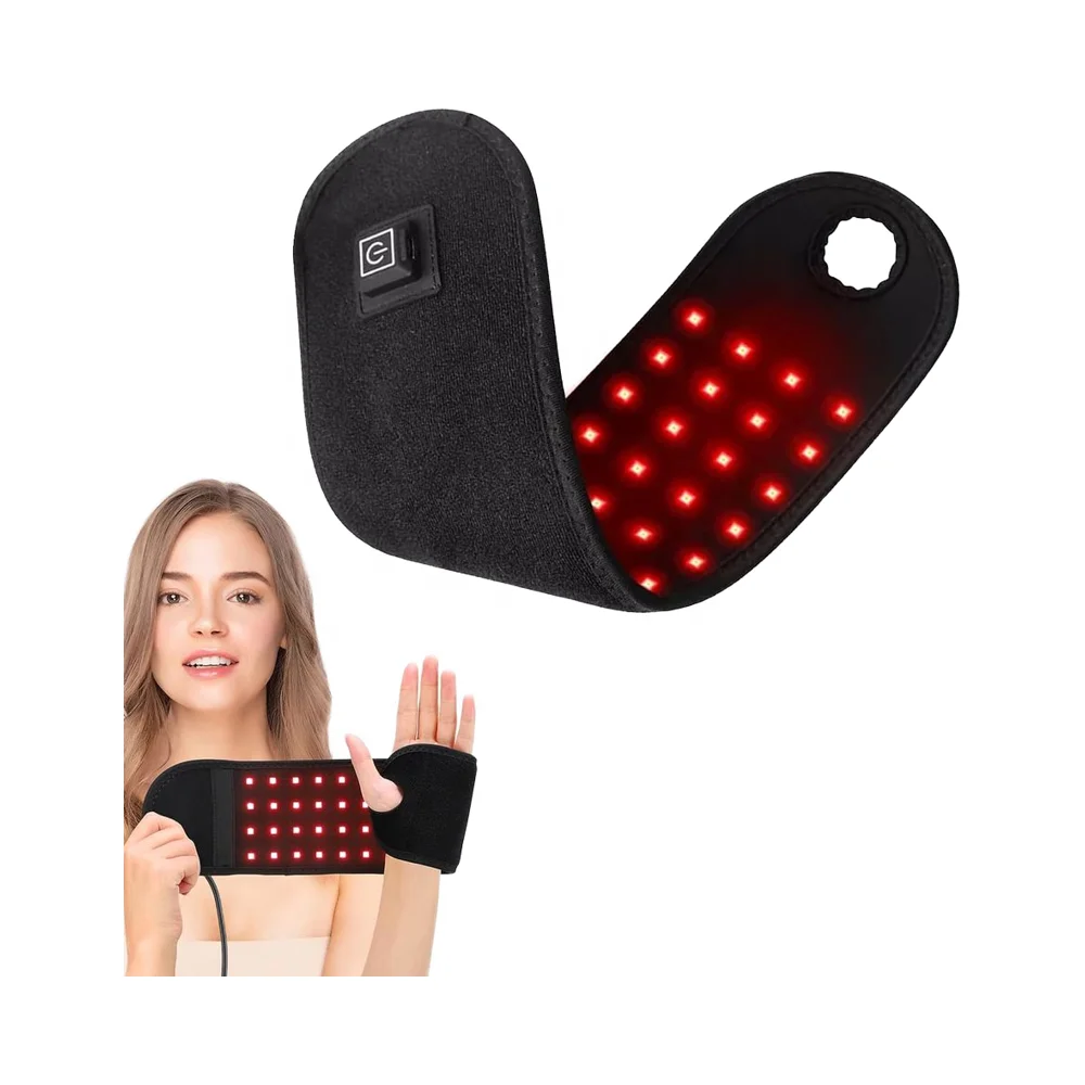 

Портативный гибкий инфракрасный терапевтический светильник 660 нм 850 нм Светоизлучающий диод Красный световой браслет для тела, рук, запястья, лодыжки, боли в ногах