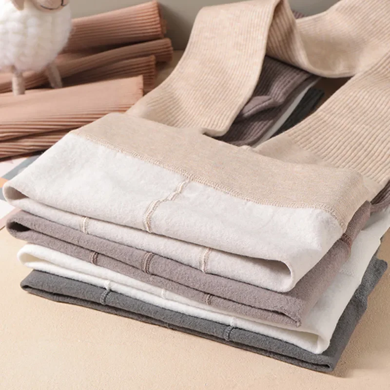 Winterstrumpfhose für Babymädchen, mit zusätzlichem Futter, verdickte, schmale Leggings, warme Kinderstrumpfhose, Winterkleidung. – Detail 2