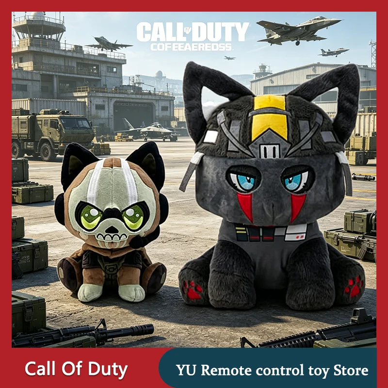 

New Call Of Duty Ghost Kitty KöNig Plush Toy Game Peripheral Plush Doll Kawaii Home Ornament Collection Birthday Gift For Fans