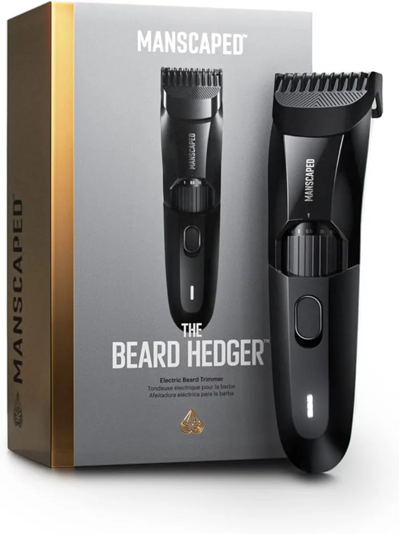 

Premium Men's Beard Trimmer, 20 Length Adjustable Blade Wheel, Stainless Steel T-Blade, Cordless Waterproof Wet/Dry Clipper