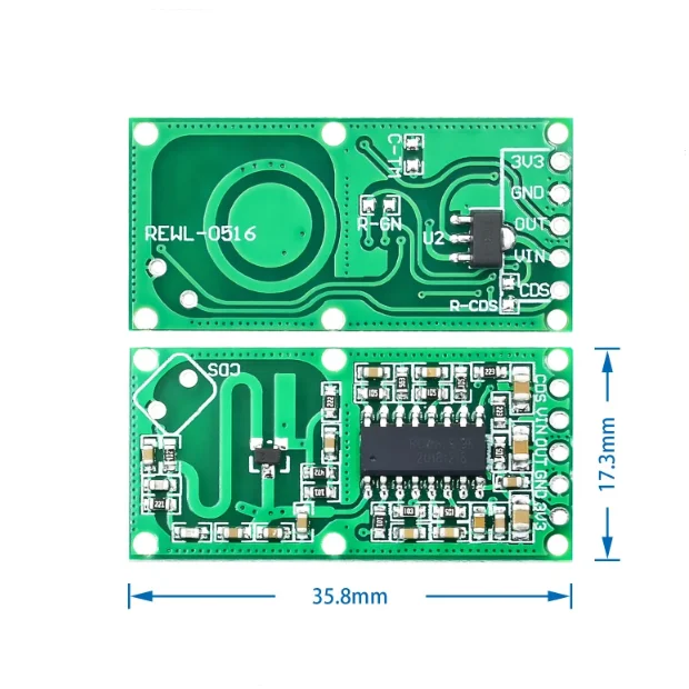 RCWL-0516 Microwave Radar Induction Switch Module Human Intelligent Sensor