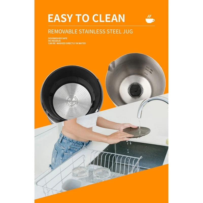 1 pz montalatte elettrico a vapore montalatte caldo e freddo montalatte automatico a vapore e montalatte per Latte US Plug