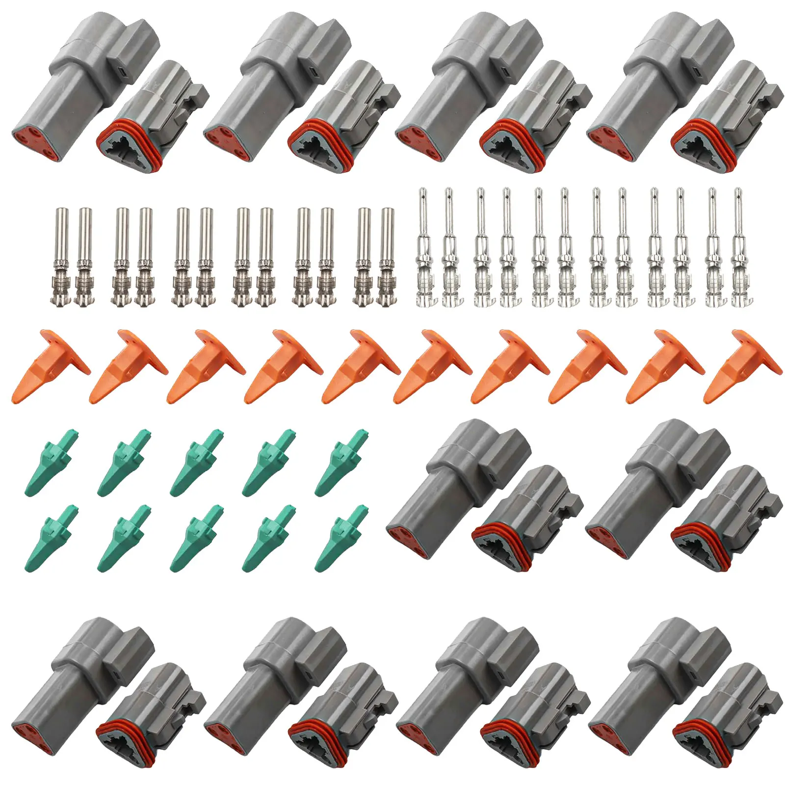 

3 Pin Connector Kit for Cars Motorcycles and Electric Vehicles Reliable and Waterproof for Various Applications