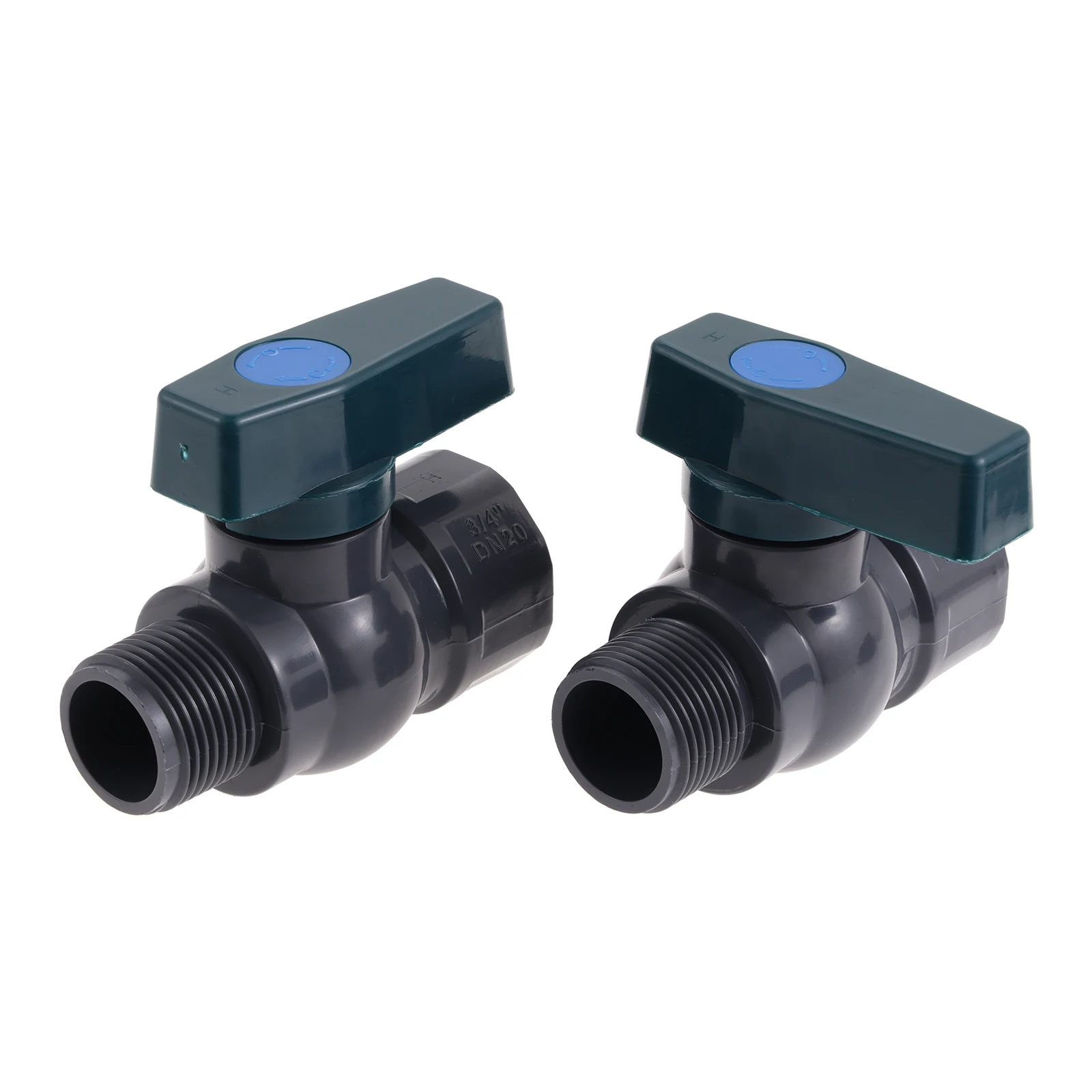 2Sets Rain Barrel Spigot Kit Rainwater Diverter Connector Faucet Kit 3/4 inch Water Pipe Repair For Garden Watering Hose Stop