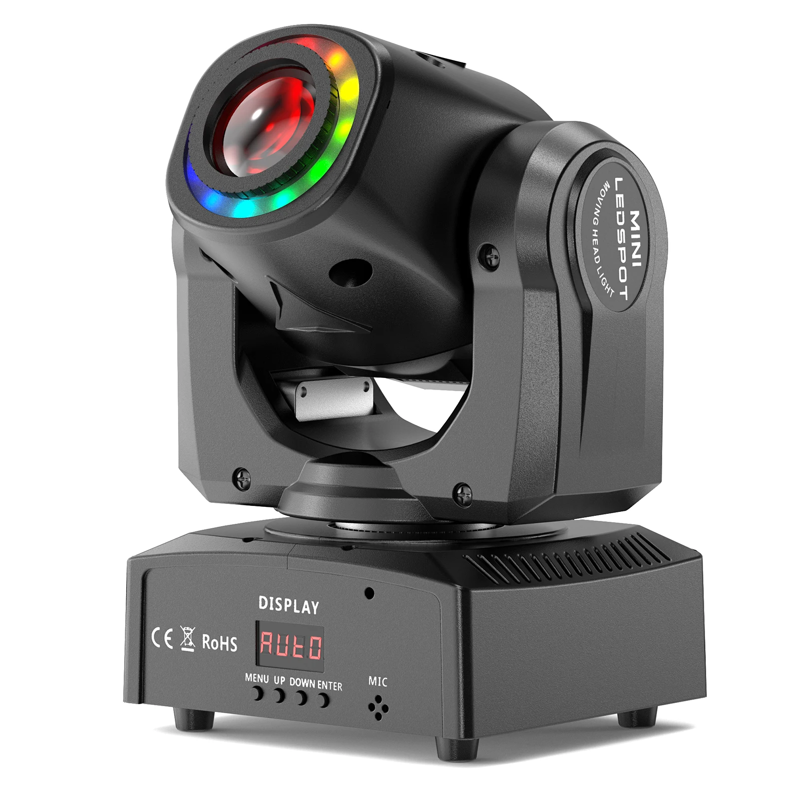 Yiflamefly 100W RGB LED Beam Effect Bewegende Koplichten 8 Gobos & Kleuren Strobe Stage Verlichting DMX DJ Verlichting Voor Bruiloft Feest Bar KTV - afbeelding 1