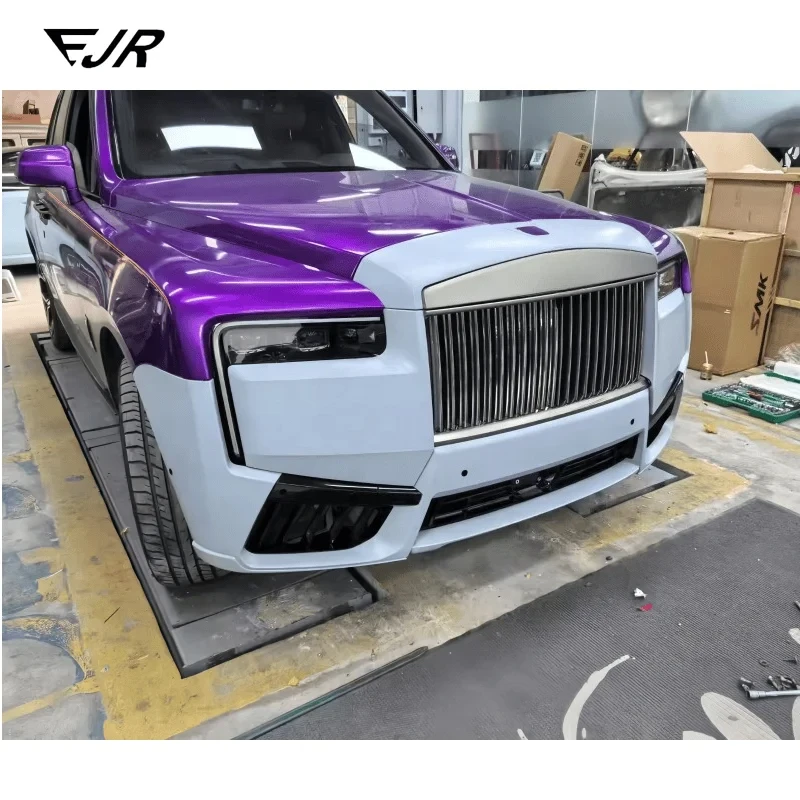 For For Rolls Royce Cullinan Body Kit 2019 Upgrade 2025 Old to New Version Bumper Kit Plug and Play LED Headlights Grille