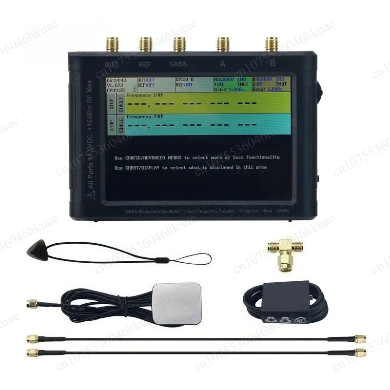 12 Bit Portable Frequency Counter 0.1Hz To 12.8GHz High Precision Tester With Internal GNSS Disciplined Oscillator