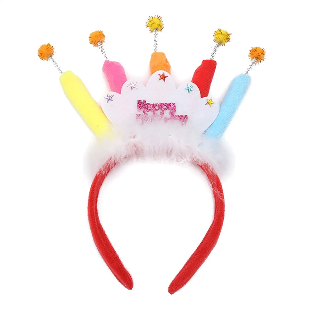 

Birthday Headband Kids Party Headpiece Cloth Material Exquisite Detail Joyful Atmosphere Celebration Gift Birthday Headband