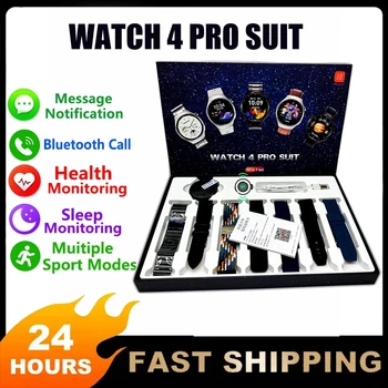 7+1 Smart Watch 4 Pro Suit Men With Women 2.3” Screen Bluetooth Call Health Monitoring Exercise Fashion Watches Android Ios 2024