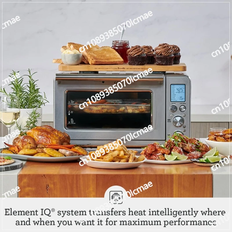 Brushed Stainless Steel Intelligent Oven, Air Fryer, Toaster Oven