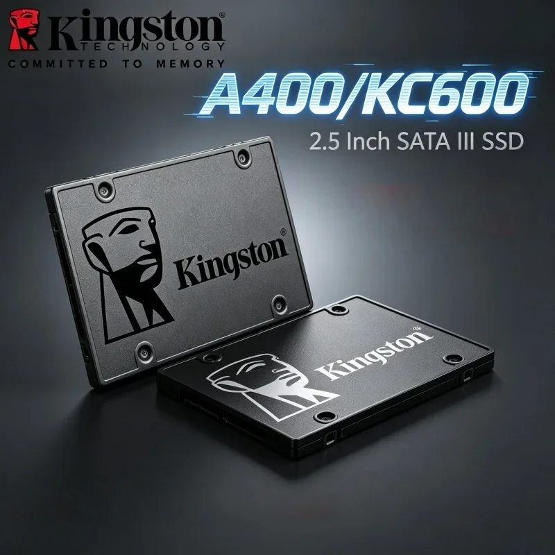 Kingston A400 KC600 Internal SSD 2.5 Inch SATA 3 Interface 256GB 512GB 1TB 2TB Large Storage Hard Drive For Desktop Laptop