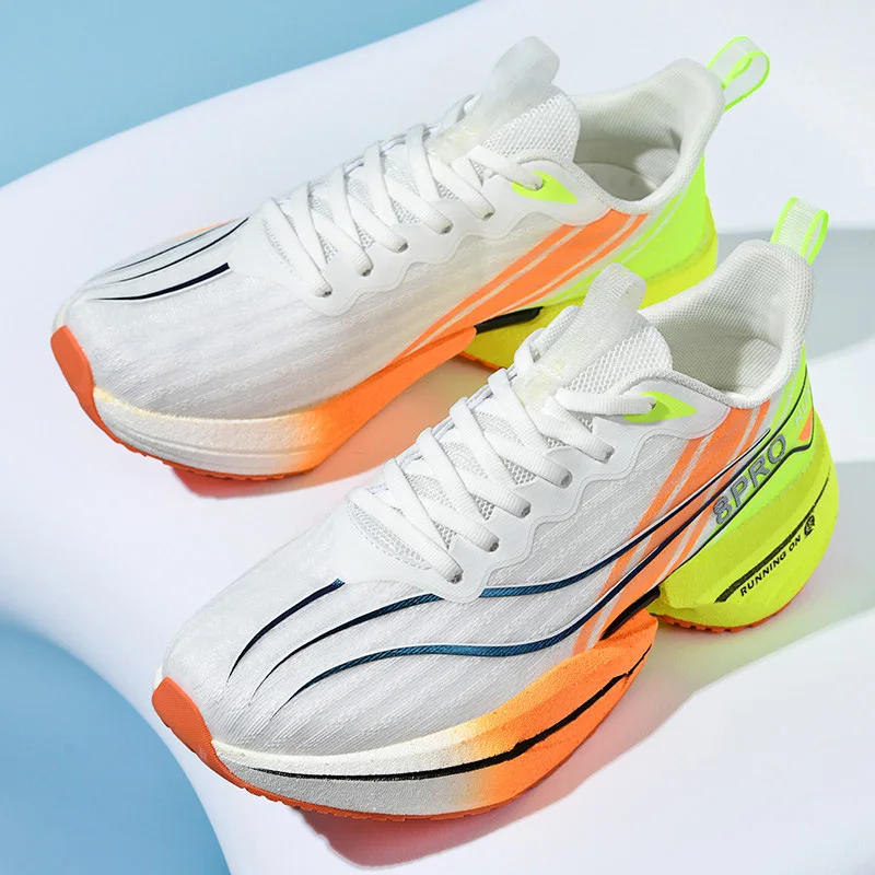 Men's and Women's Running Shoes Lightweight, Breathable, Comfortable, Slip-Resistant Marathon Sports Shoes Casual Footwear