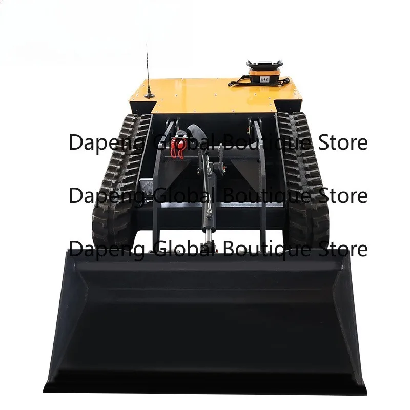 Mini Loader Remote Control Electric Skid Steer Loader With Road Sweeper Attachment for Sale