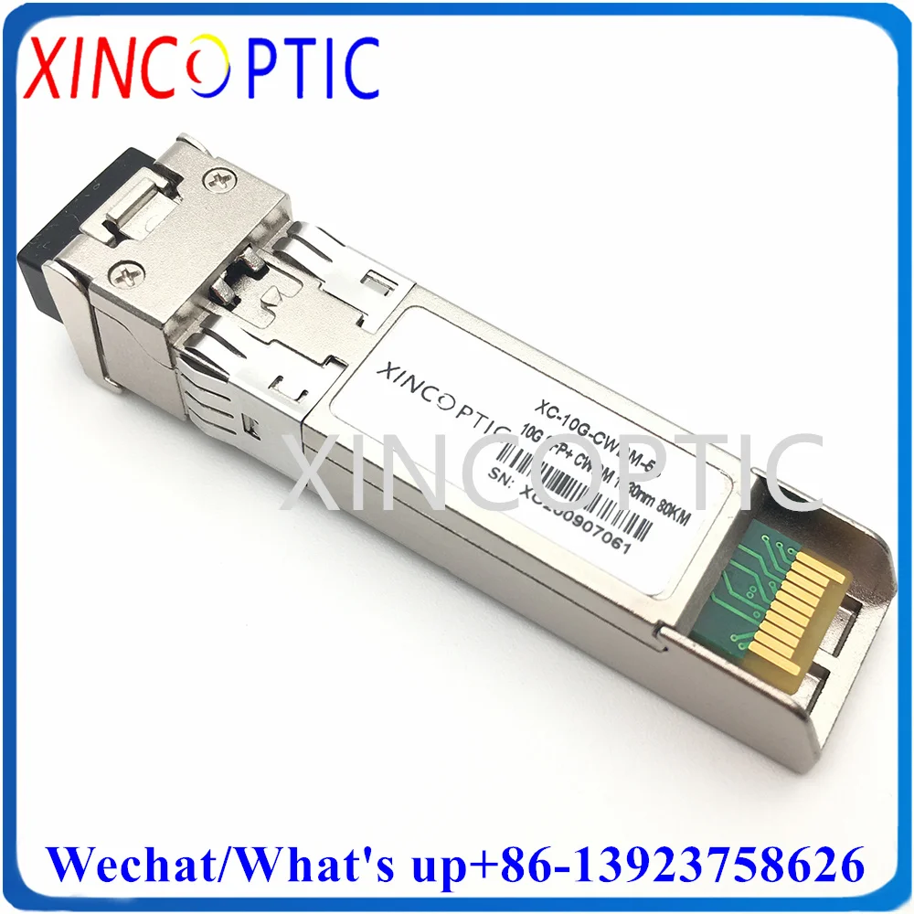 

10G 1530nm CWDM SFP+ 80KM LC Transcevier,10GBASE-ZR CW-SFP10G-ZR Dual 1470-1610nm DOM Transceiver