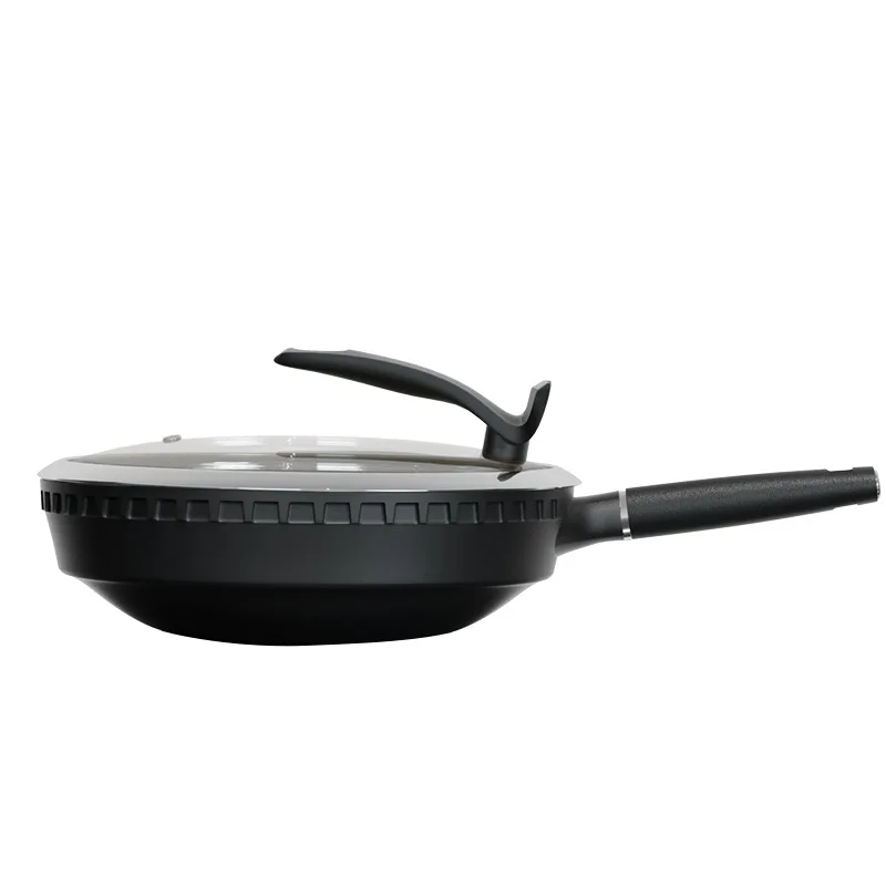 non stick frying pan Titanium melt shot wear-resistant General use of induction cooker gas stoves cookware wok pan kitchen