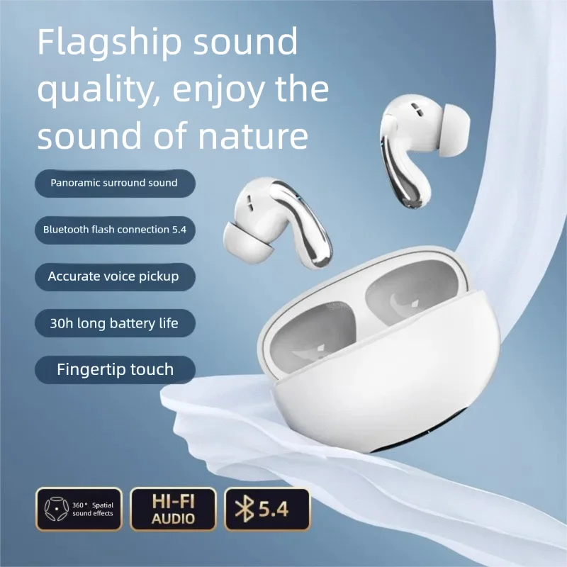 Cuffie da collo wireless Bluetooth 5.4 per realizzare auricolari sportivi con fascia da collo Auricolari con cavo per monitor per auricolari dal vivo
