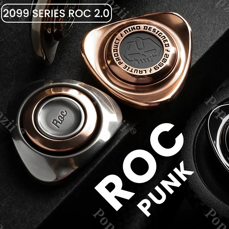 LAUTIE Roc 2.0 Fidget Spinner 2099 Series Titanium alloy Hand Carving Juguetes Anti Ansiedad Cool Gadget Stress Relief toys