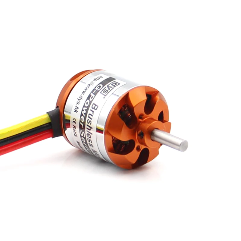 DYS D2836 2836 750KV 880KV 1100KV 1500KV Brushless Motor 2~4S Lipo 4mm Shaft Diameter Suitable for 40A ESC Fixed-Wing Drones