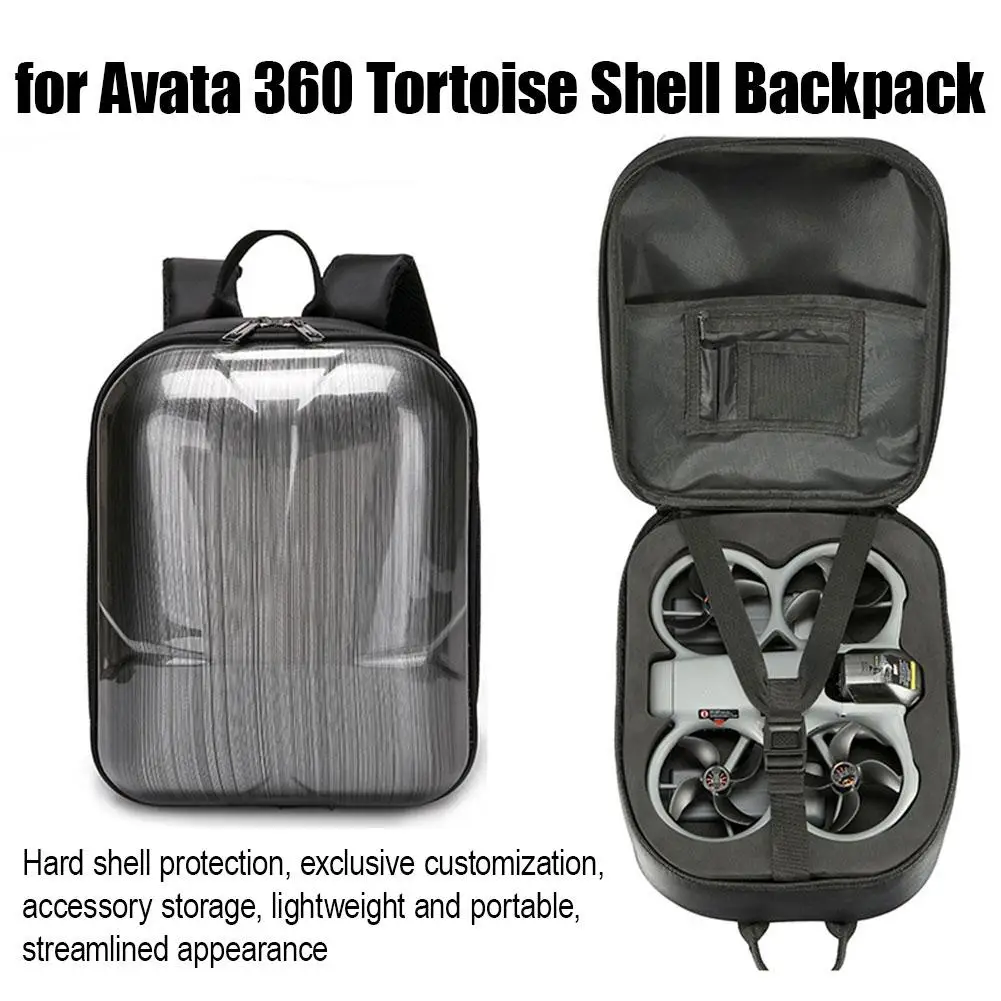 Hard Shell Backpack for dji Avata 360 Drone Body & Remote Controller Carrying Case Waterproof Hardshell Storage Bag Travel Box