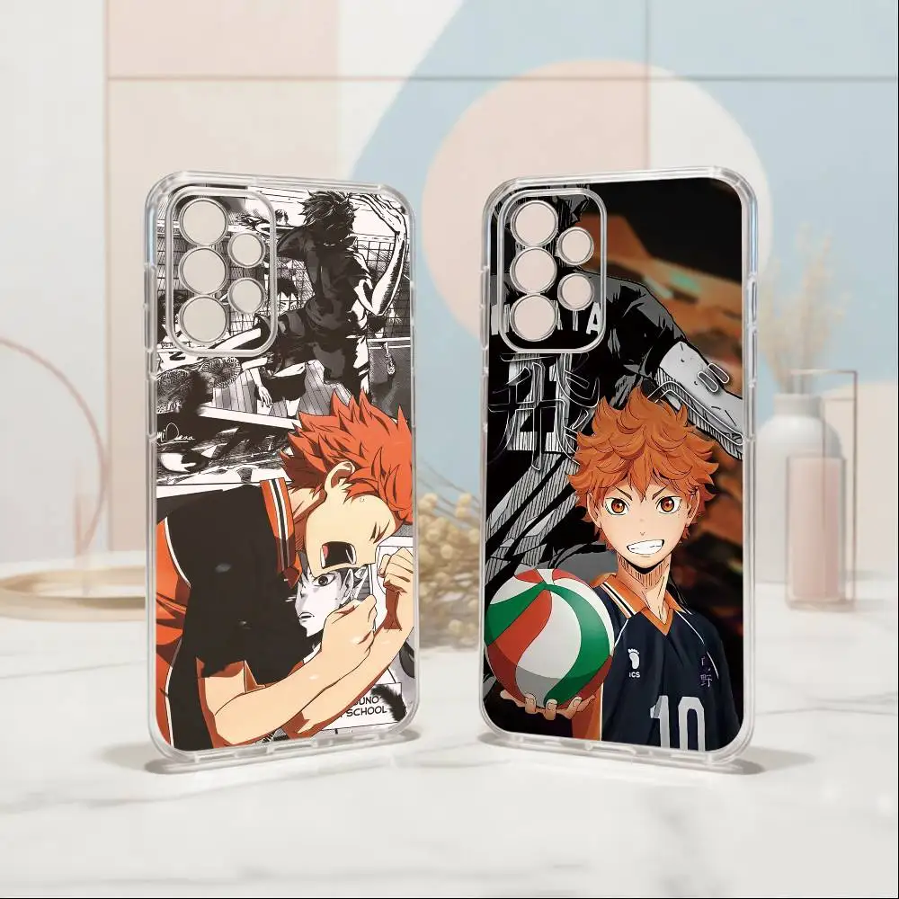 Haikyu__ Shoyo Hinata Phone Case Transparent Silicone Soft For Samsung S25,S24,S21,S22,S23,S30,Ultra,S20,Plus,Fe