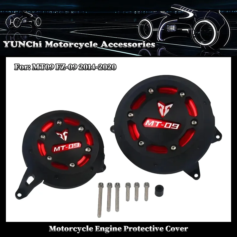 

For YAMAHA MT-09 FZ-09 MT09 FZ09 MT FZ 09 2014-2020 Motorcycle CNC Engine Protective Cover Fairing Guard Sliders Crash Pad