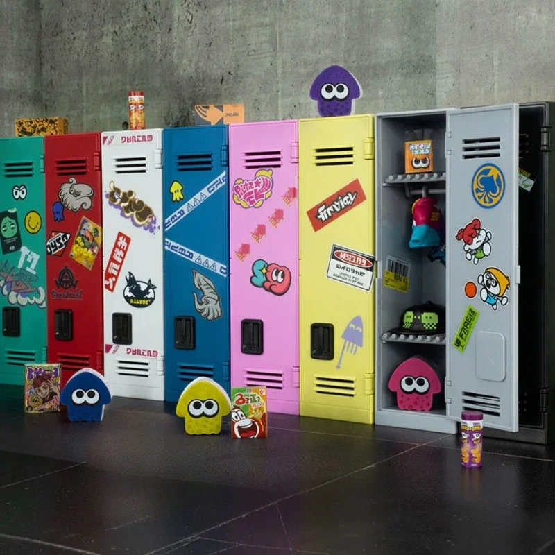 Japan Tokyo Osaka Genuine Bandai Splatoon Locker Locker Style Food Play Action Figures Children Toys Holiday Gift